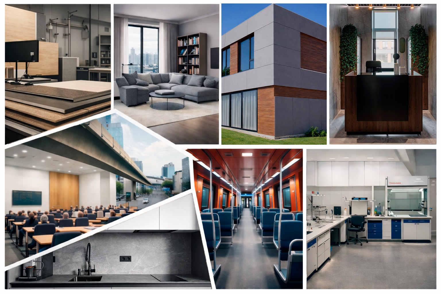 Где применяется стандартный HPL пластик: полный разбор сфер применения.